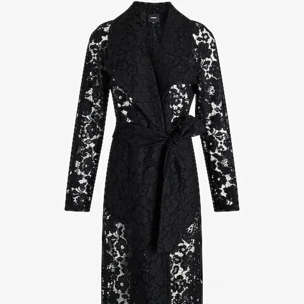 Express Lace Trench Coat